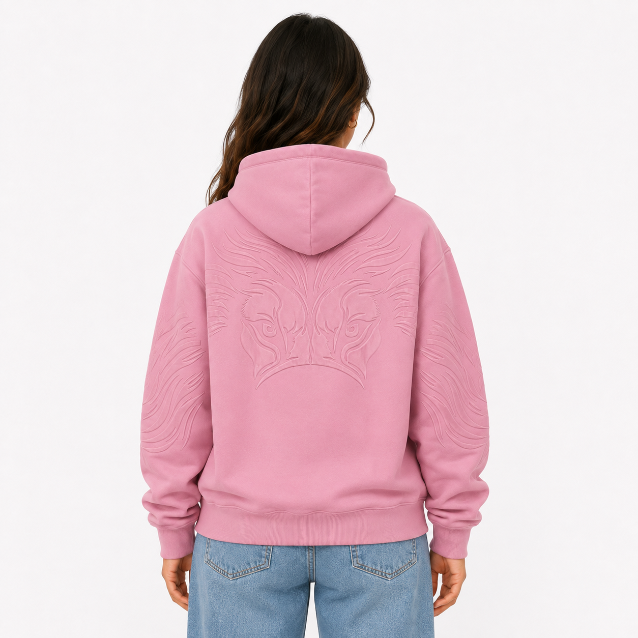 MAKEEN Signature Hoodie in Rosé – Vorderansicht